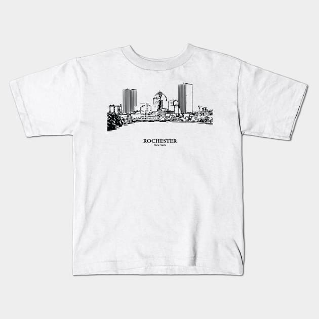 Rochester - New York Kids T-Shirt by Lakeric